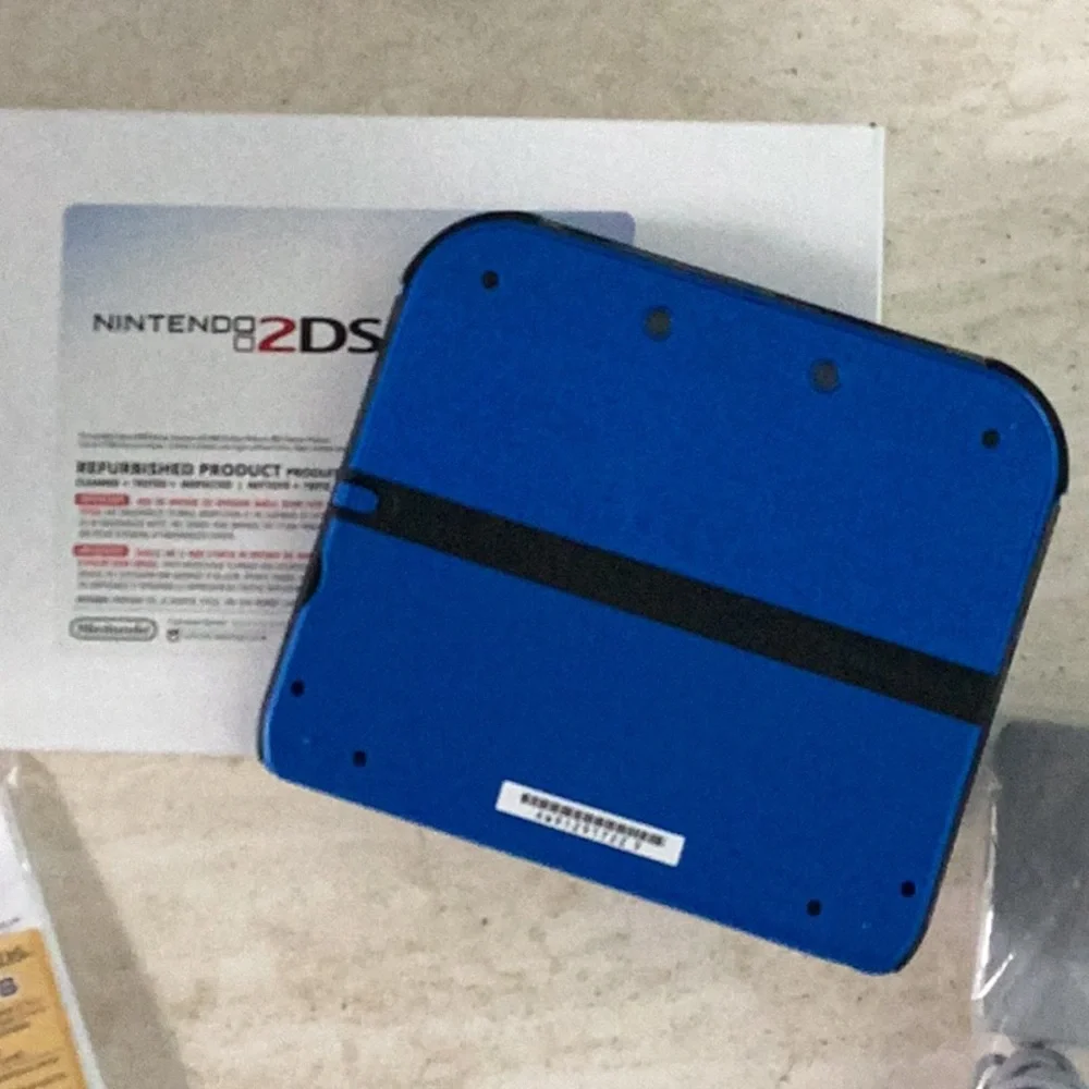 Nintendo 2DS Console Nintendo Factory Refurbished Blue & Black Handheld In Box